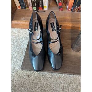 BeautiFeel Heels Womens 11 41 Black Leather Mary Jane Pumps Quiet Luxury